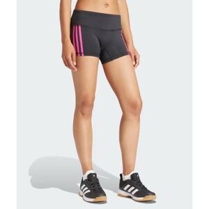 Womens Adidas 3 Stripe Athletic Bike Yoga Gym Performance Active Shorts